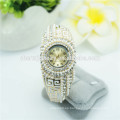 Los más vendidos de lujo Rhinestone y pulsera de perlas correa reloj B051